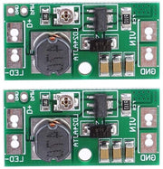 Pannello di Controllo Driver LED Regolabile 20 W DC6~25 V Controller PWM LED Convertitore DC-DC a Step-Down Corrente Costante - 2 Pezzi