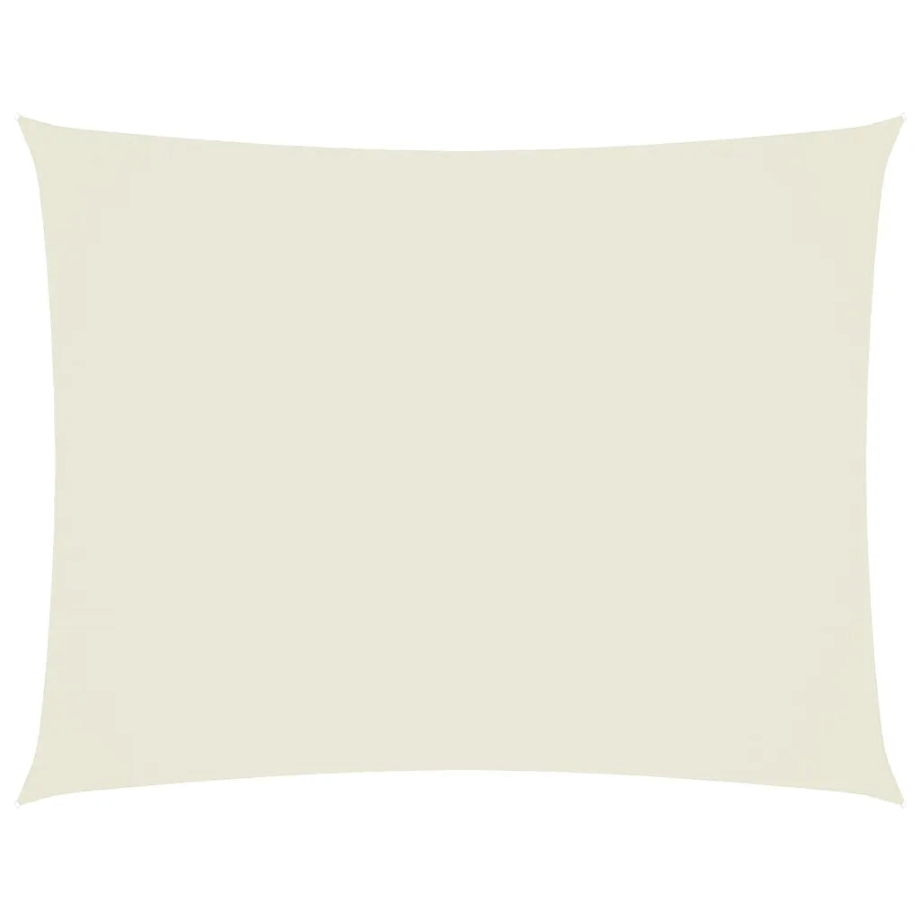 Parasole a Vela Oxford Rettangolare 3x4 m Crema 135210