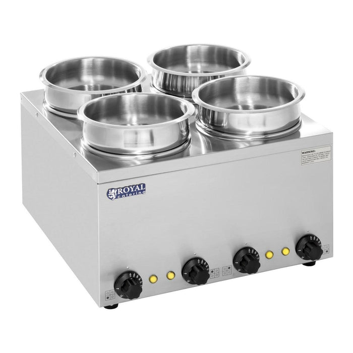 Dosatore per zuppa 4 vasche 2,75 litri 600 watt acciaio inox 14_0000151