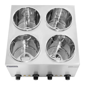 Dosatore per zuppa 4 vasche 2,75 litri 600 watt acciaio inox 14_0000151