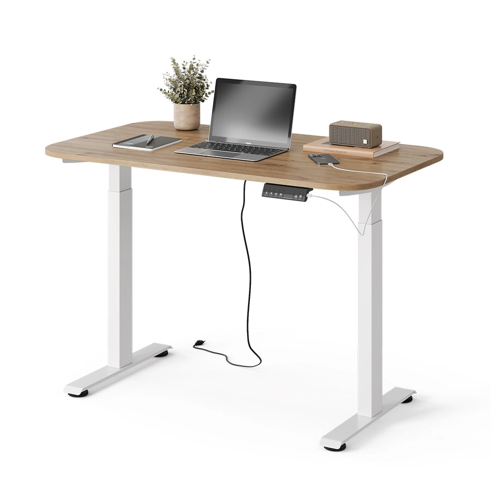 Vicco Scrivania Bianco/Artisan 120 x 70 cm 2 motori