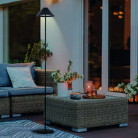 Liberty Lampada da Terra LED 3W 3000K – Ricaricabile a Batteria, Dimmer Touch, USB-C, Portatile per Interno ed Es Nero