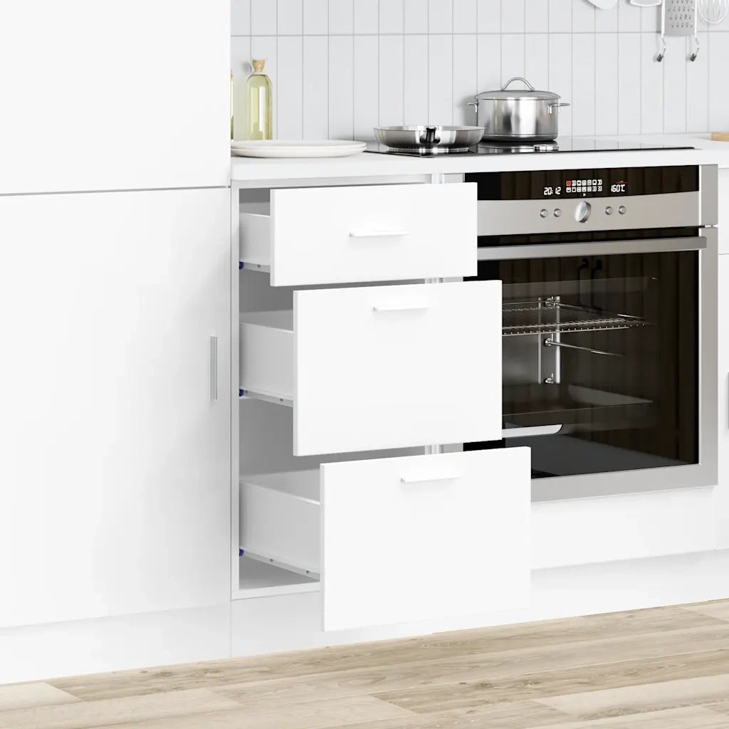 vidaXL Armadio Inferiore “Lyon” Bianco 40x46x81,5 cm
