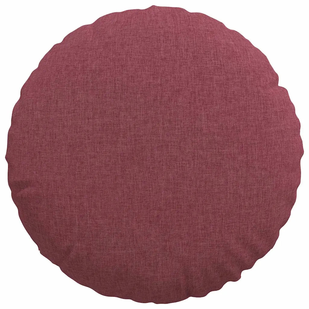 Cuscini per Seduta 2 pcs Rosso Vino Ø40 x 13 cm Tessuto 42014123