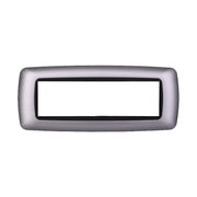 Placca Plastica Bombata Serie Space 7P Colore Silver Compatibile Con Bticino Living International