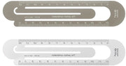 Linea metrisca 12cm per misurare, studiare, classe - color argento e marrone