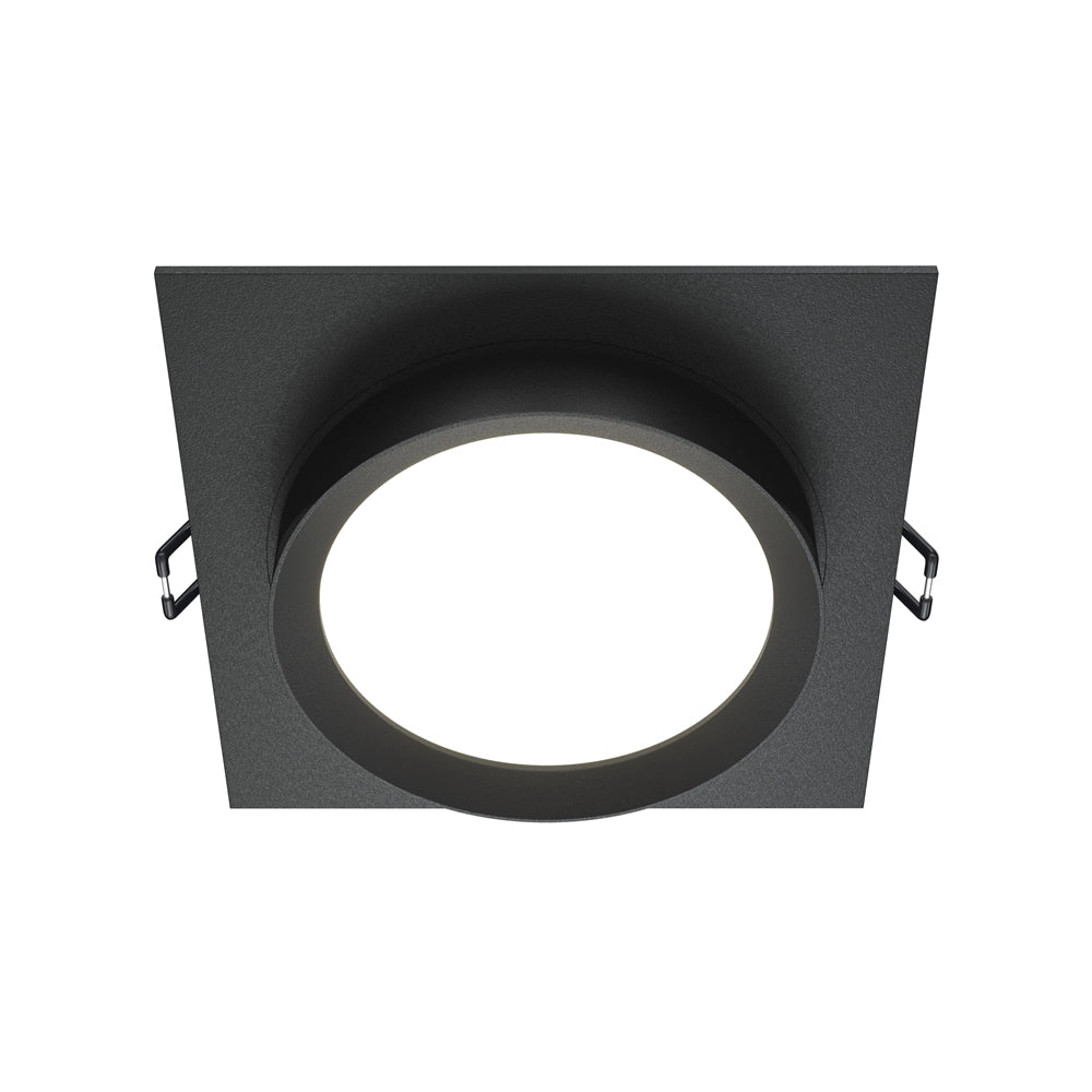 Maytoni Hoop faretto incasso soffitto quadrato nero GX53