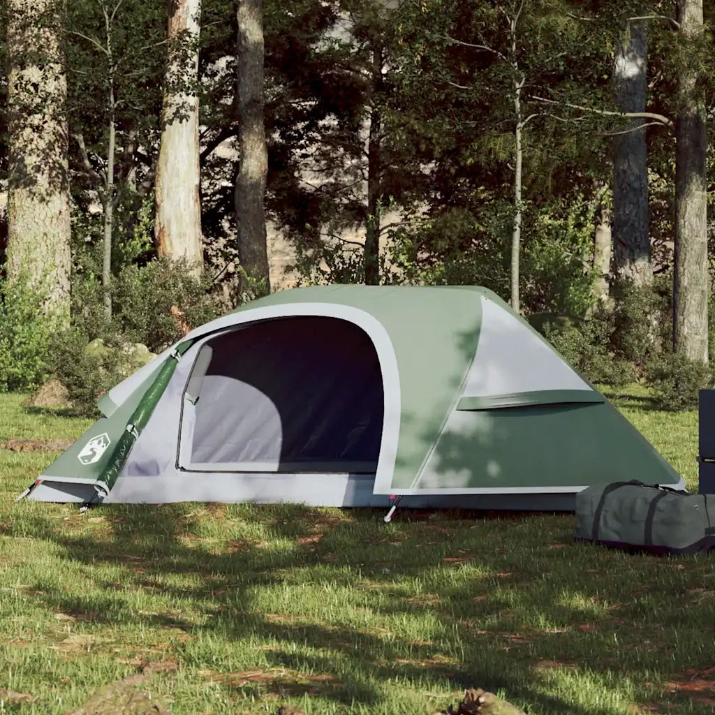 Tenda da Campeggio a Cupola per 1 Persona Verde Impermeabile 94559