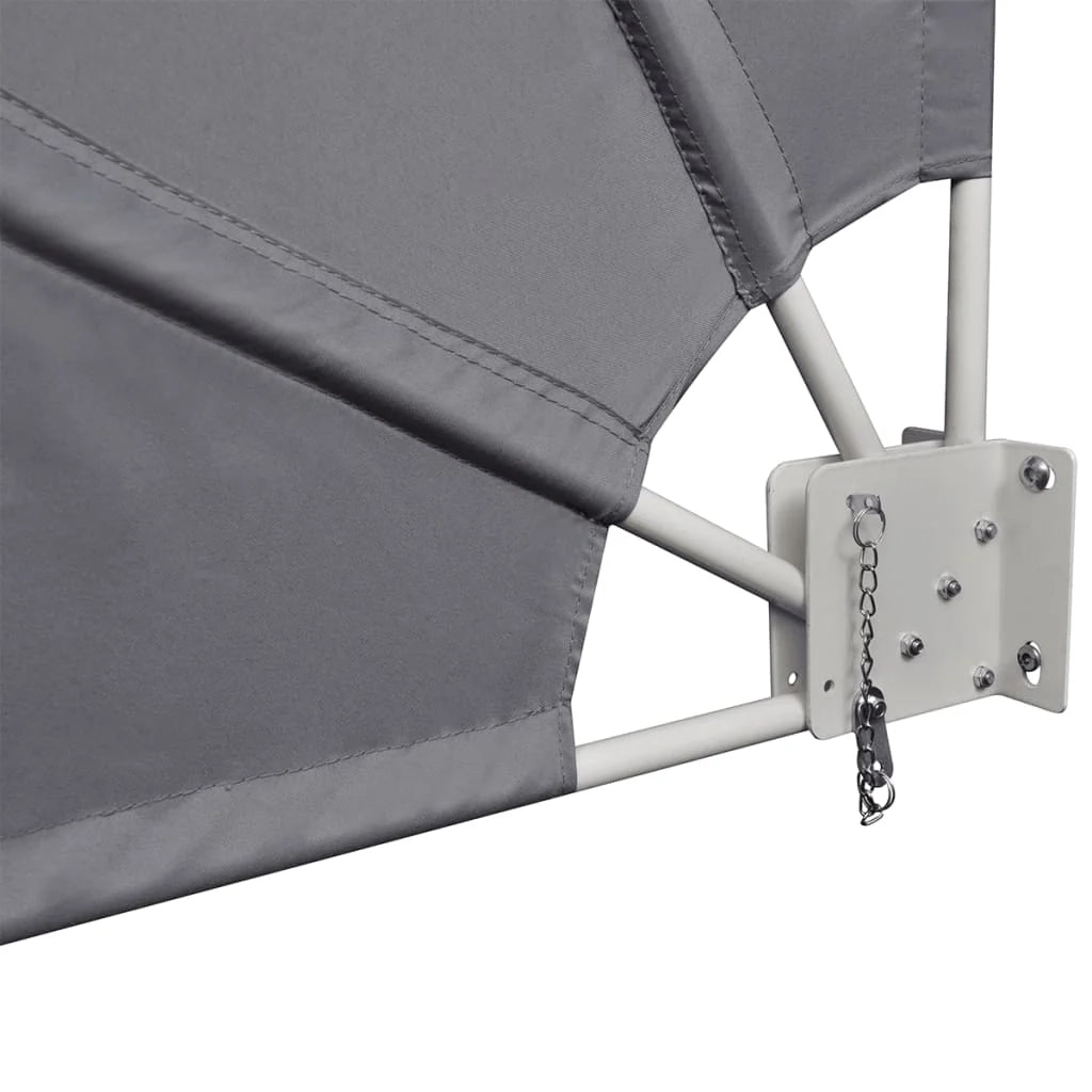 Tenda da sole laterale retrattile/schermo privacy per patio giardino terrazza balcone 160 x 240 cm grigio 02_0007059