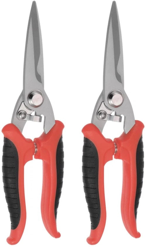 Kit di taglieri per elettricisti con lame da 17,8 cm e maniglie nero-rossa per tagliare lastre di metallo