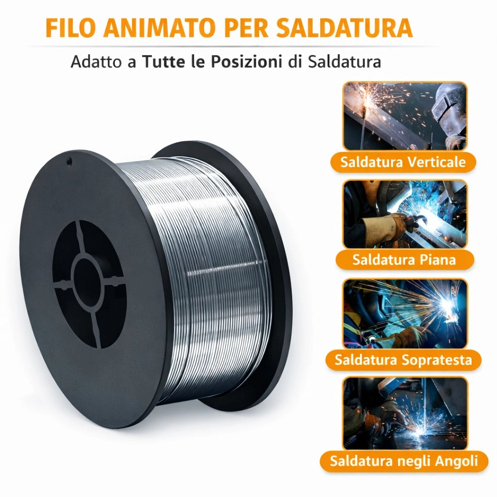 Filo Saldatura MIG ER4043 0.8 mm Bobina 0,5 Kg Per Alluminio Saldatura fluida