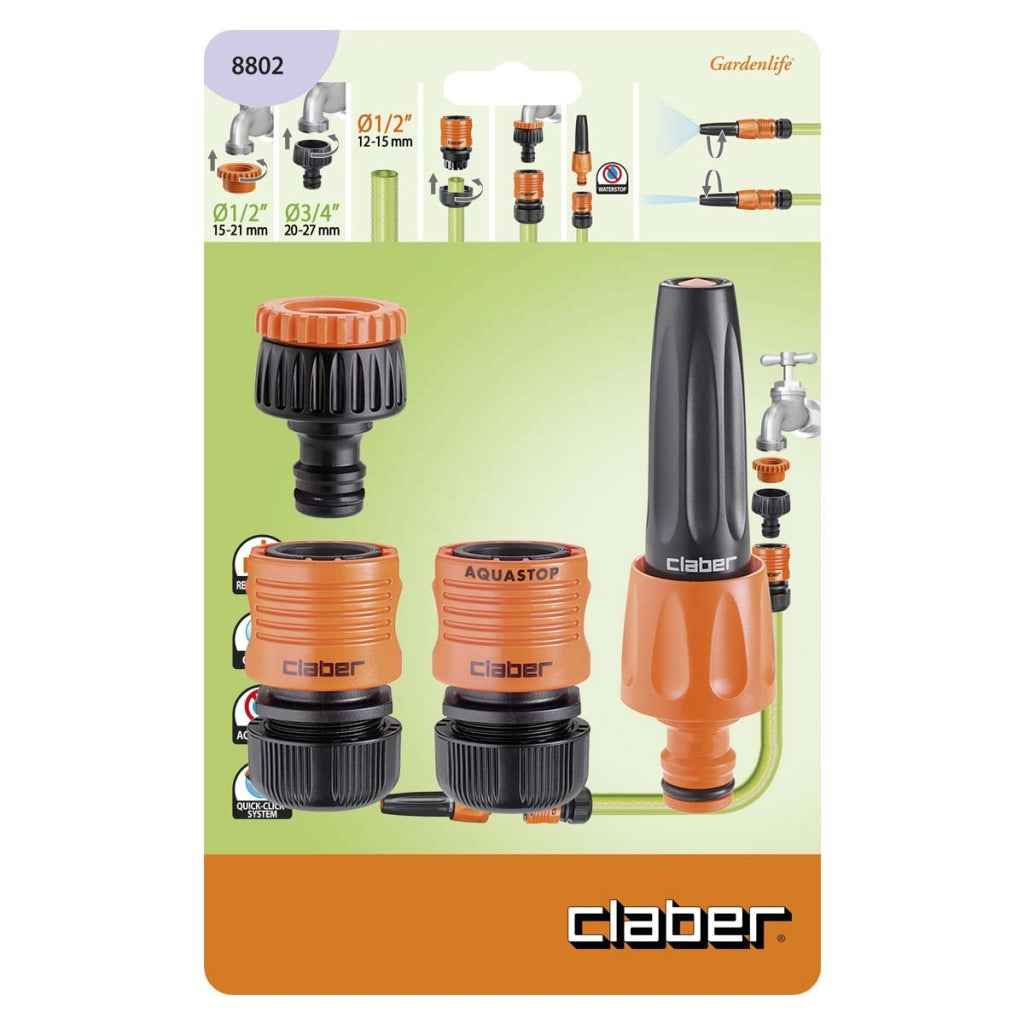 LANCIA STARTER KIT PZ 4 CLABER - 1/2 SELF 8802- 1 confezioni
