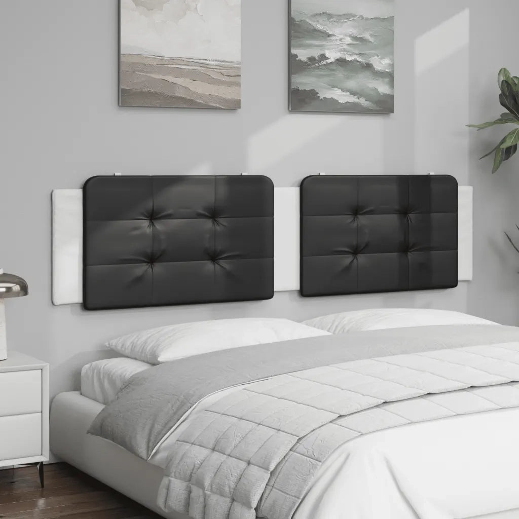 Cuscino Testiera Zadar Nero e Bianco 200 cm in Similpelle CFW9401994
