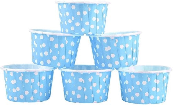 Forme per Cupcake in Carta - 100 Pezzi - Sicuri per l'Alimentazione - Casette per Muffin - Facili da Utilizzare - Ideali per Feste - Casette per Muffin