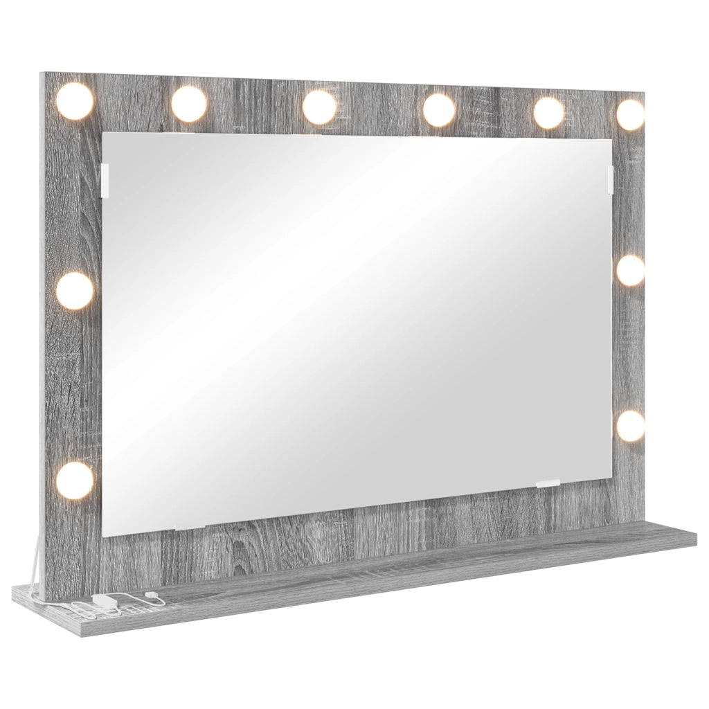 Specchio da Toeletta Grigio Sonoma Legno truciolato 80 x 55 x 18 cm