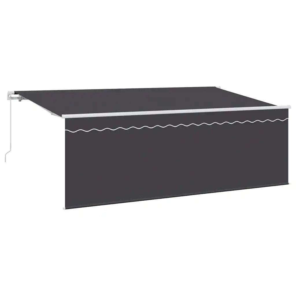 Tenda Retrattile Antracite 350 x 200 cm Poliestere e Alluminio 3329657