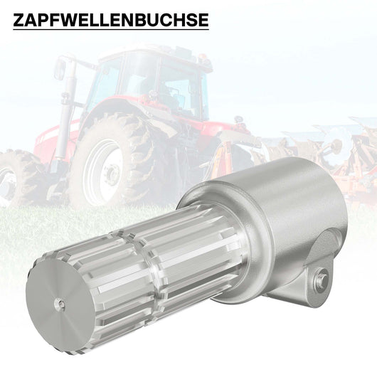 Boccola albero cardanico 175 mm Attacco albero scanalato 1 3/8" 6D Albero uscita 1 3/4" 20D Trattore