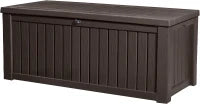 Baule da Giardino Rockwood, 570L, Effetto Legno, Marrone, 155x72,4x64,4H cm