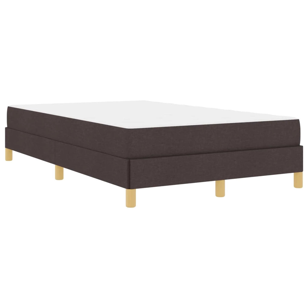 Letto a molle con materasso Marrone Scuro 120 x 190 cm Tessuto 3398552