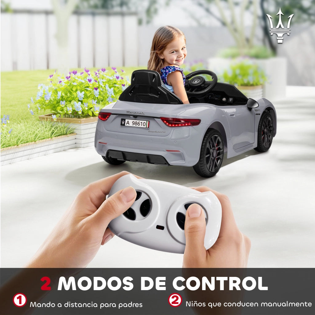 Auto Elettrica Bambini Maserati Gran Turismo ¨C Xylo ¨C 12V Grigio con Telecomando
