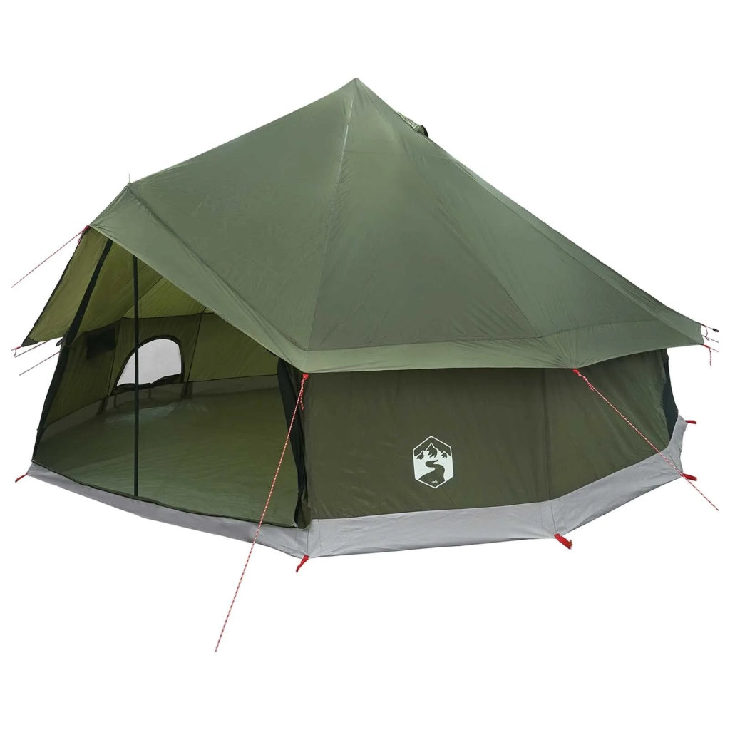 Tenda Tipi Verde Oliva 400 x 400 x 250 cm Poliestere e Acciaio 42029028