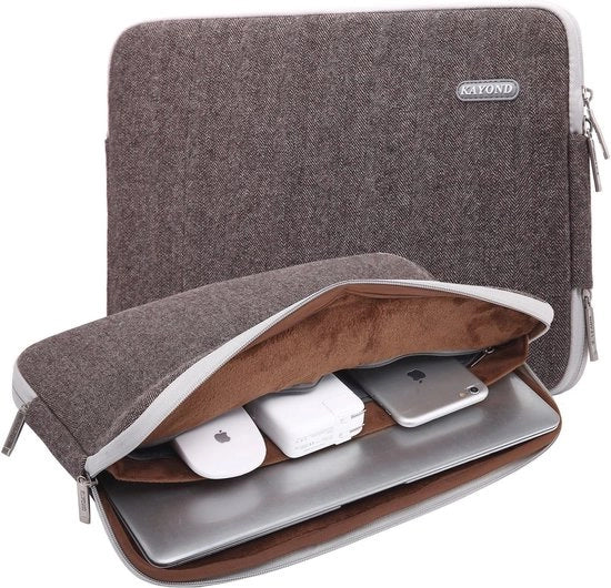 Tas per laptop 15 pollici impermeabile in grigio a scacchi