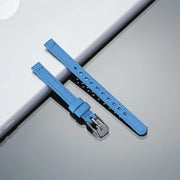 Cinturino orologio in canapa 12mm universale in nylon per sostituzione - Blu