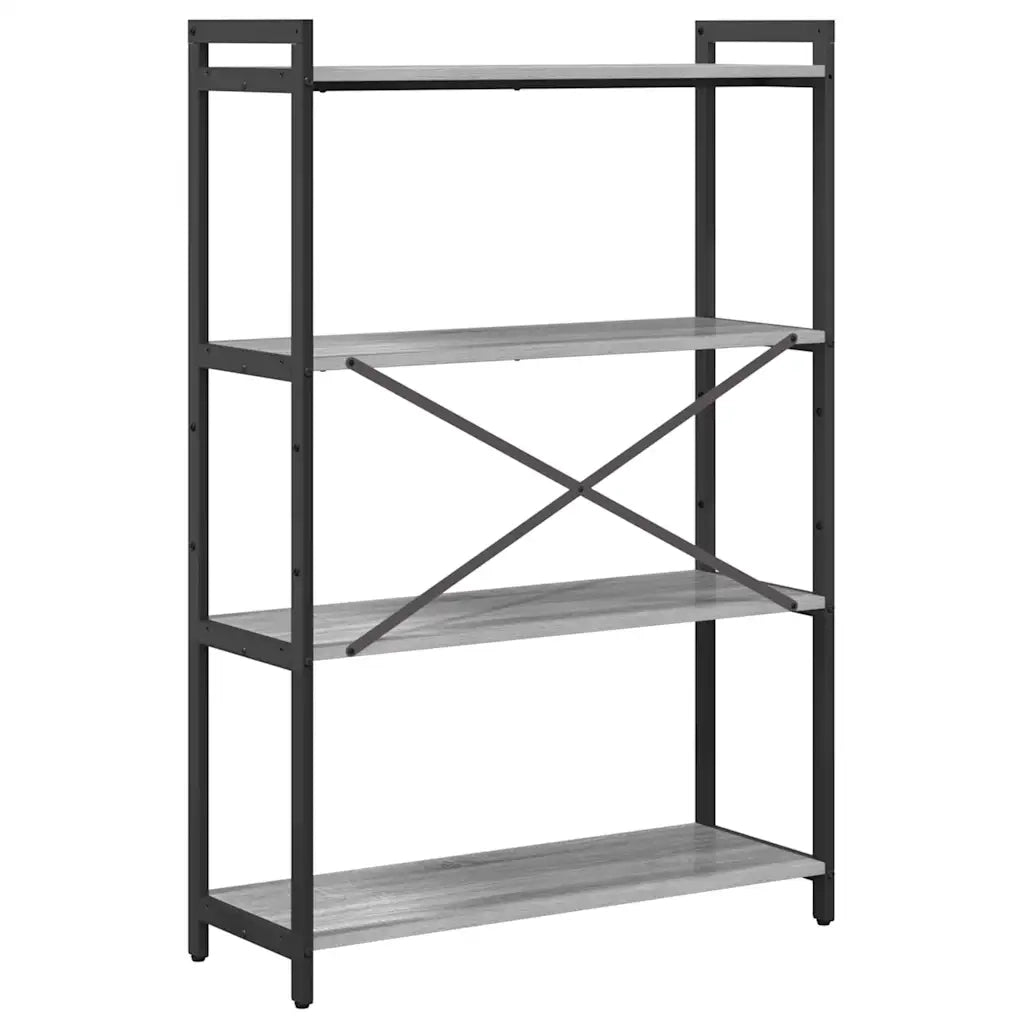 Libreria Grigio sonoma 80 x 30 x 120 cm Legno multistrato 868422