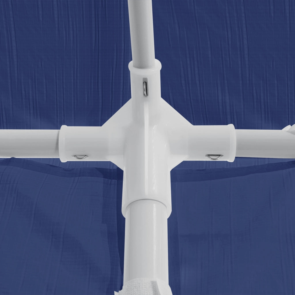 Gazebo per Eventi Wedau con Copertura Impermeabile 300x300x255 cm Blu Scuro casa.pro
