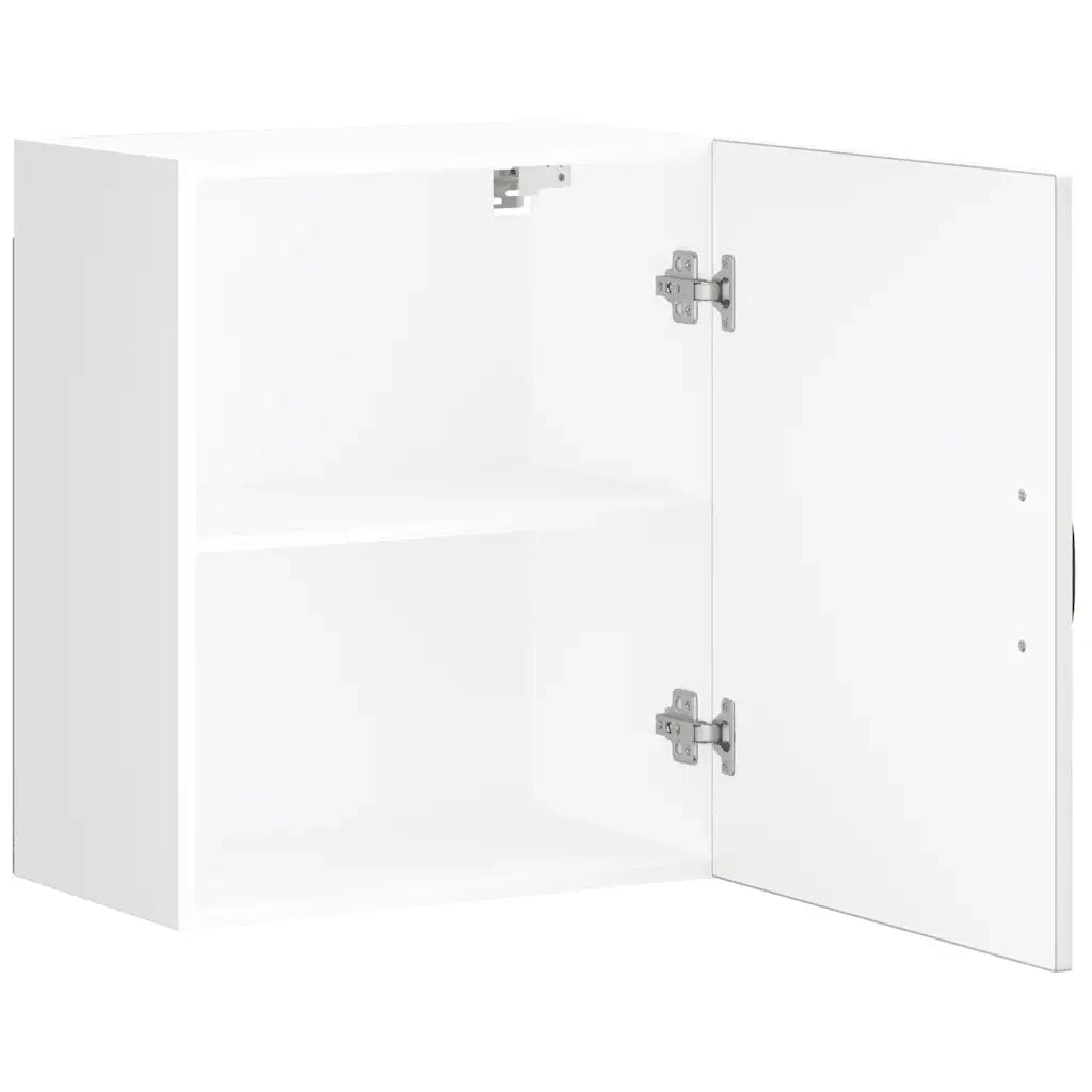vidaXL Pensile da Cucina Lucca Bianco Lucido in Legno Multistrato