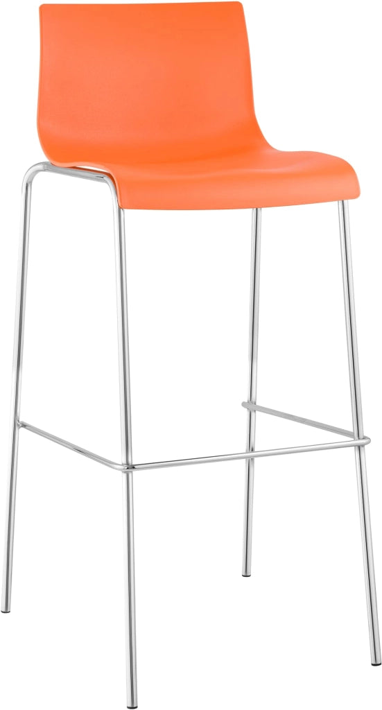 Sgabello da bar Hoover struttura cromata a 4 piedi 6