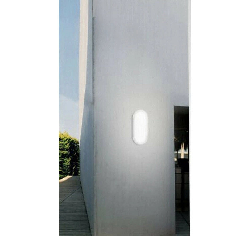 Trade Shop - Applique Muro Led 18w Plafoniera Giardino Tartaruga Ip65 6500k 3000k 4000k Es51 -