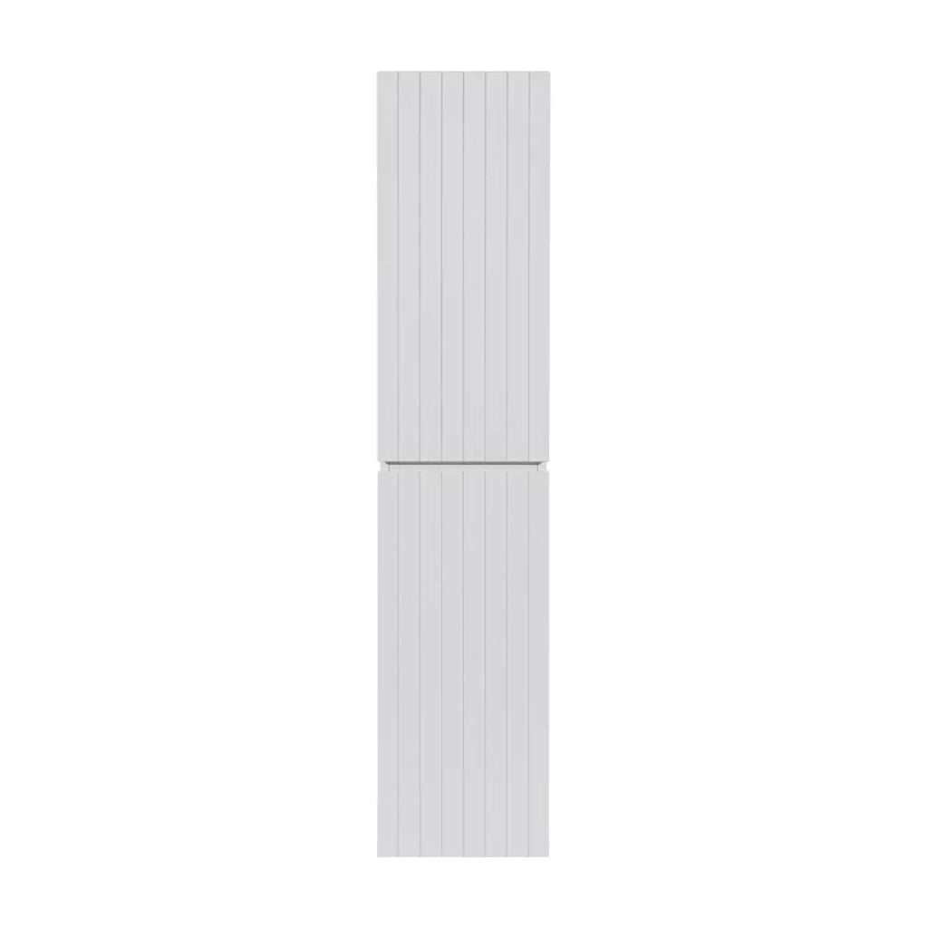 Colonna da bagno ICON 160 cm – Bianco alpino opaco – 2 porte – Stile moderno sospeso