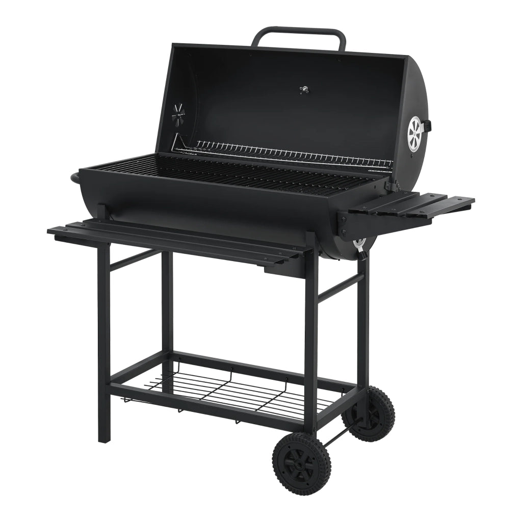 Carrello barbecue a carbonella 95 x 108 x 61 cm nero 03_0009211