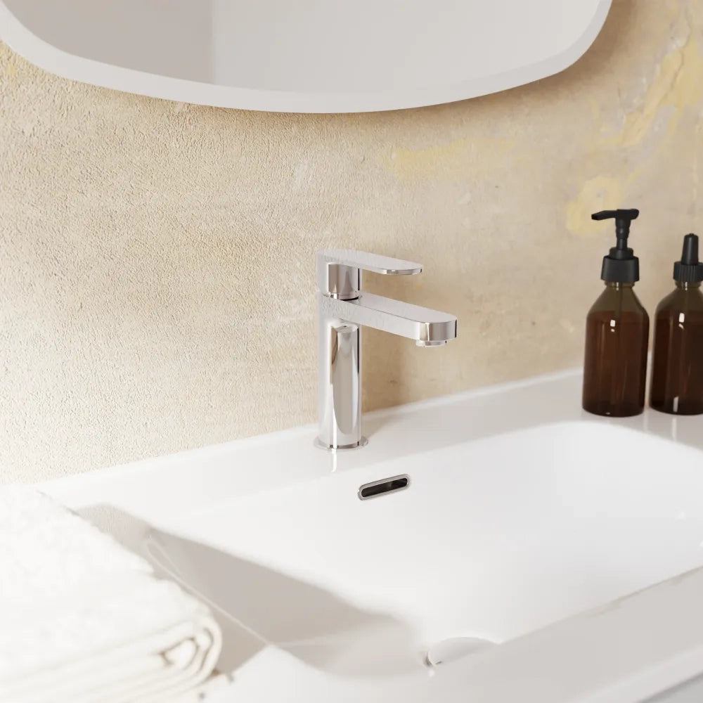 Set miscelatori lavabo 16cm bidet miscelatore esterno doccia cromato | Margot
