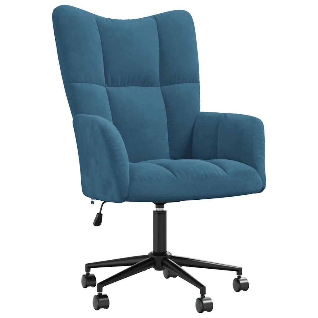Poltrona Relax Blu in Vellutocod mxl 72555