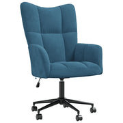 Poltrona Relax Blu in Vellutocod mxl 72555