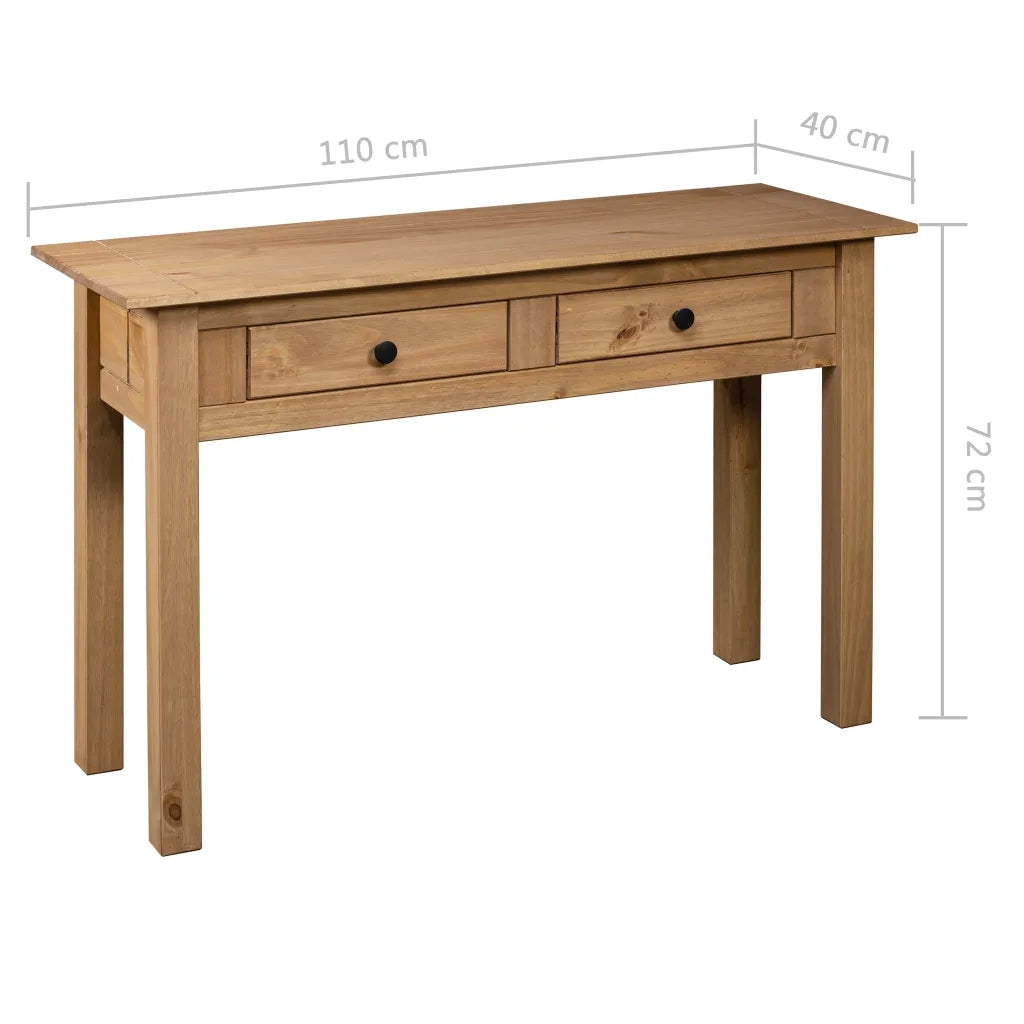 Tavolo Consolle | Tavolo d'Ingresso 110x40x72 cm Legno Massello Pino Panama Range