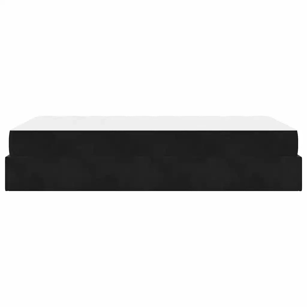 vidaXL Struttura del letto con materasso Nero 120 x 200 cm Velluto