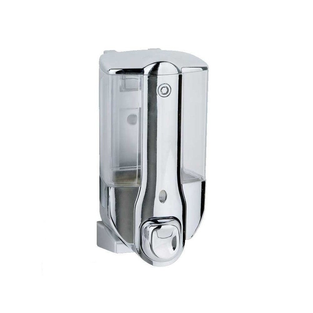 Dispenser erogatore per sapone o gel 350 ml a pulsante pressione abs