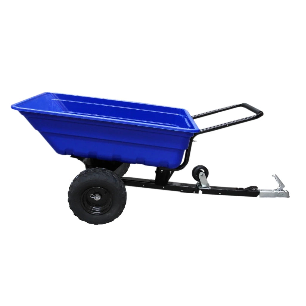 Rimorchio ATV Ribaltabile 295 kg con Irroratrice a 6 Ugelli e Serbatoio 60L