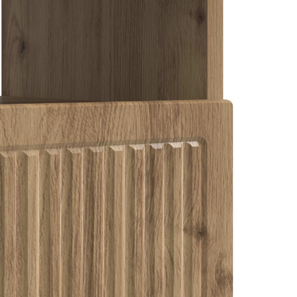 Mobile TV LED Rovere Artigianale Legno ingegnerizzato 896124