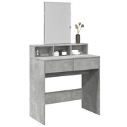 vidaXL Toeletta con Specchio Grigio Cemento 80x41x144,5 cm