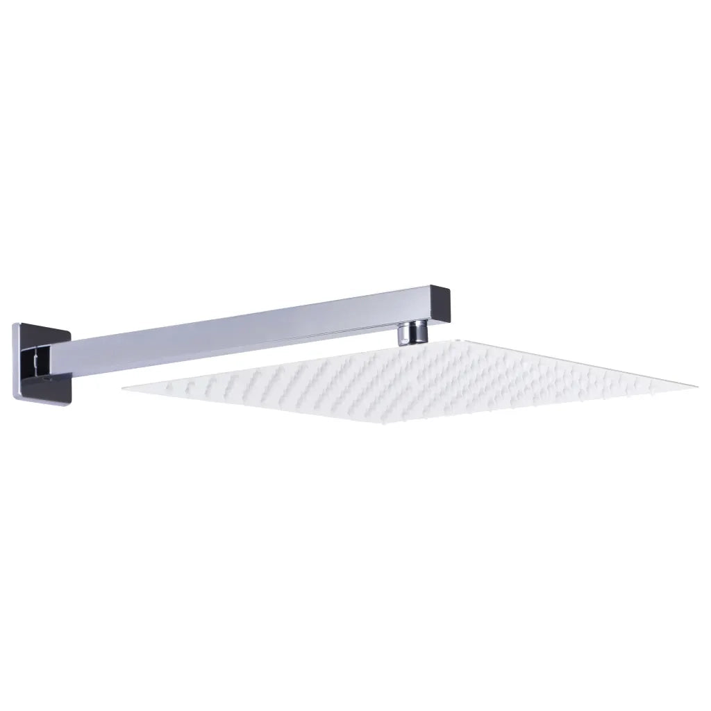 Braccio di Supporto Doccia Quadrato Acciaio 201 Argento 40 cm CFW1559354
