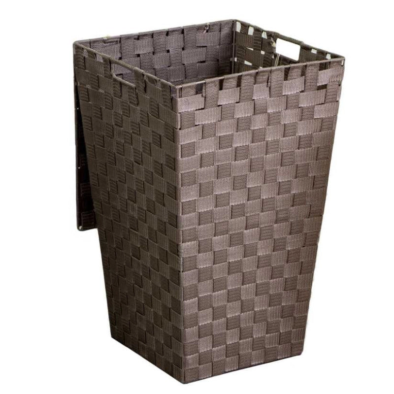 Cestone poliestere tortora quadro cm 33x33h53