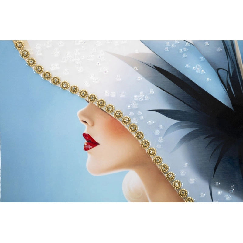 Dipinto Su Tela Laccato Dori Con Cornice -b- cm 62x4x92
