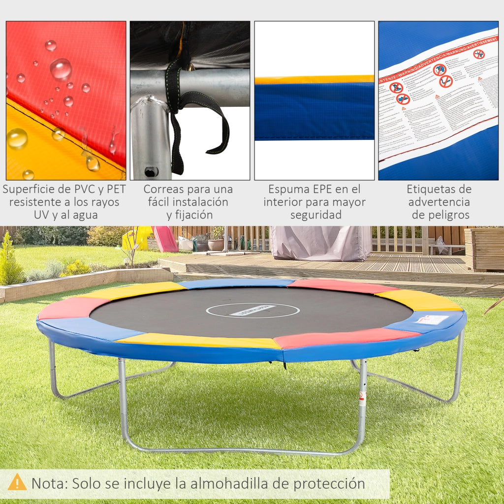 Copertura Protettiva Imbottita per Trampolino ¨C zephmum ¨C ?305 cm Multicolore