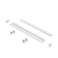 Profilo Slot Metallo Bianco Trim D25X5 100Cm