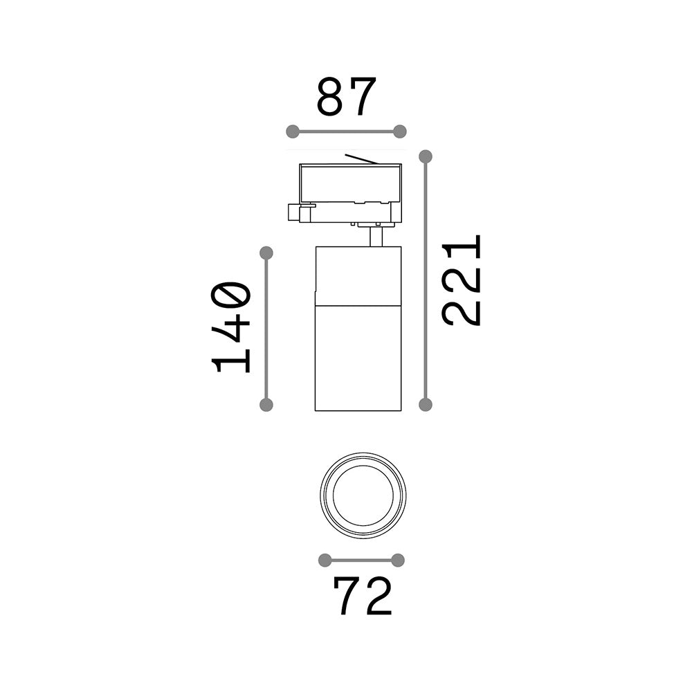 Profilo Slot Metallo Bianco Trim D25X5 100Cm