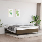 Giroletto senza Materasso Marrone Scuro 180x200 cm Tessuto 347085